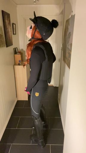 So horny in my my new horseriding boots