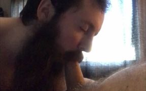 Boy Sucks His Stepdaddy's Cock When Home Alone