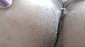 Husband explores wife's anus during public chat session