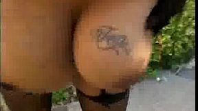 Big breasted babe gets her big melons out and gets fucked hard