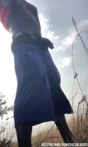 Masturbating Alone Intensely in the Bush