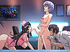 Shemale hentai nurses threesome fucked