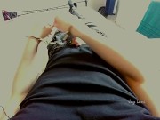 Jay Lane handcuffed and milking their cum with a wand vibrator