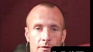 MenWorkinXXX.com - Tattooed mature gay jerks off big dick and unloads hot cum
