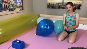 ballon inflating and stretching and releasing the air [NonPop]