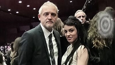 Getting into Goya awards to fuck in bathroom!