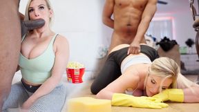 Step Mom's Pussy Is FreeUse For Her BBC Step Son! - Multiple BBC Creampies and Cumshots