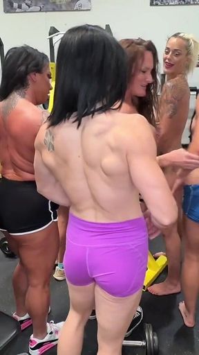 Muscle Mommies Get in Nude Workout at the Gym