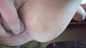 Solo Play with Toys Fist and Self Fucking