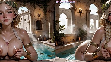 Sexy Blonde Fucked In Roman Baths (Side-By-Side VR) ~ AI-Generated