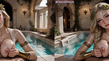 Sexy Blonde Fucked In Roman Baths (Side-By-Side VR) ~ AI-Generated