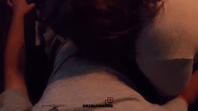 Sucking His Cock in the Car and Swallowing His Cum!!