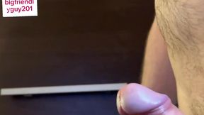 loud guy moaning while cumming hands free, intense orgasm with huge cum load straight hardcore