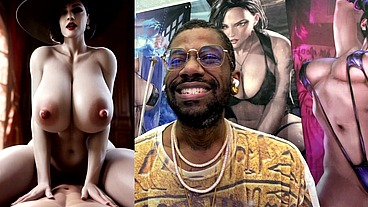 Fat Breast Ass Lady D Cowgirl Fucking Cock, AI Generated