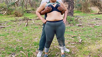 Desi Mom Enjoying with Husband&#039_s Friend on a Hiking Trip - Indian Milf Cheating - Risky Outdoor Sex