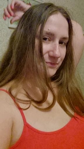 Look at my naked body and cum