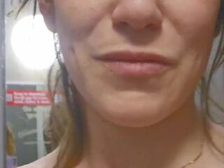 Masturbating and ACCIDENTAL Squirt in Target Changing Room!