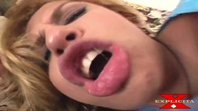 Blonde beauty shares passionate intense creampie desire with heat