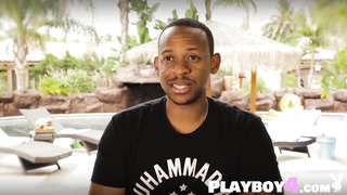 Humungous hooters COUGAR and molten Brazilian washing van with their warm homies in underwear