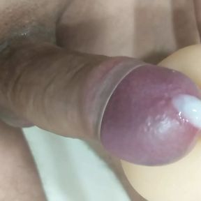 Using my fleshlight the proper way with lots of cum