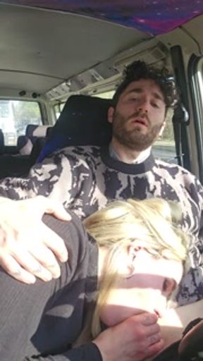 Car bj happy tasty cum in mouth