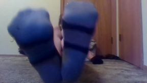 Showing off Socks and Booty