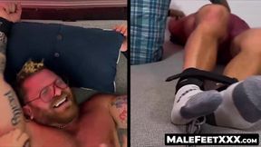 MaleFeetXXX.com - Riley's bondage and endurance in a tickling torment by the master