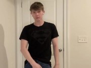 Hung Blond College Jock Strips in front of Camera