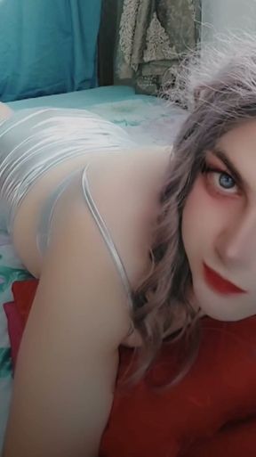 EXTRAORDINARY PRETTY REDHEAD CROSSDRESSER KITTY IN MINI DRESS BIG BUTT SMOOTH SKIN YUMMY DELICIOUS BIG ASS WHITE LEGS   Clip 1