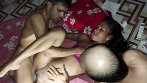 Hot sexy bikini village slut girl fuck her Two friends Deshi Sex      Hanif and Popy khatun and Manik Mia