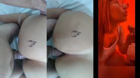 ruiva casada da o cuzinho pro marido corno e depois vai a praia e pega um desconhecido roludo e faz um boquete no banheiro quimico e leva gozada na cara