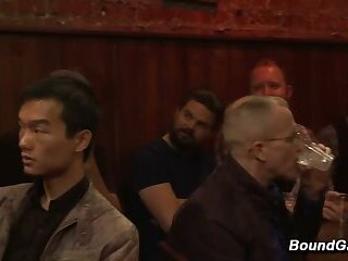 Isaac Hardy Bound Public Gangbang
