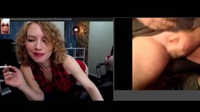 Smoking tease cumshot