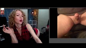 Smoking tease cumshot