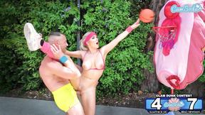 ”Clam Dunk Competition Outdoor Porn Sex On Basketball Court”