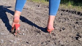 Muddy Pink Mules