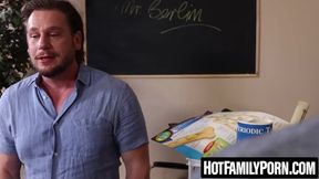 HotFamilyPorn.com - Stepdad Hans Berlin bangs me hardcore before college