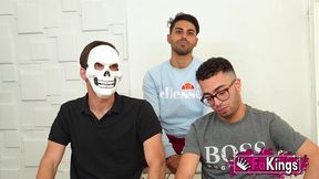 3 dudes expect to conquer young rubi vergara and give her a hot group session!