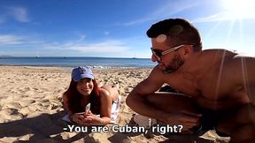 Big Cuban Booty picked up at the Beach - Rosie Cage