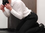 Suit Gay First Time to Challenge Long Anal Ball Butt Plug
