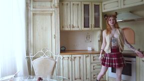 Nekokimiko in the Kitchens Blowjob