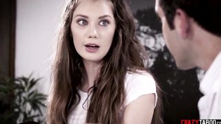 Adorable dark hair teenagers getting pounded by a doctor after he finger fuck her