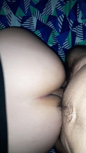 After sucking my cock I came in her pussy   Clip 1