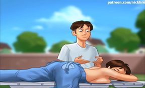 Summertime saga part 51 - my slutty stepaunt ( French sub )