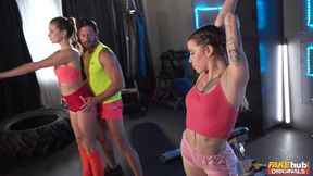 Eden Ivy’s Blonde Workout Passion in Taxi Heat