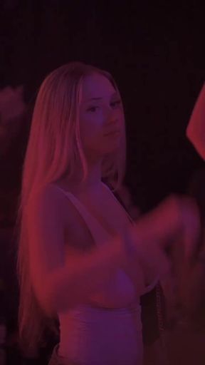 Big-titted teen with cute boobs gets naked