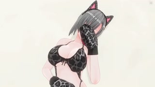 3D HENTAI Neko girl has a gorgeous orgasm and does AHEGAO