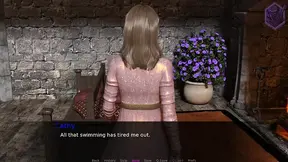 Animated barely legal girl gets it on with a lucky guy in PC game