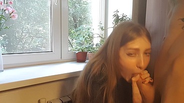 Hard FUCK in Torn Pantyhose from a Neighbor - PussyKageLove