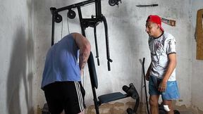 treinando peladao com o parceiro e depois aquela brotheragem